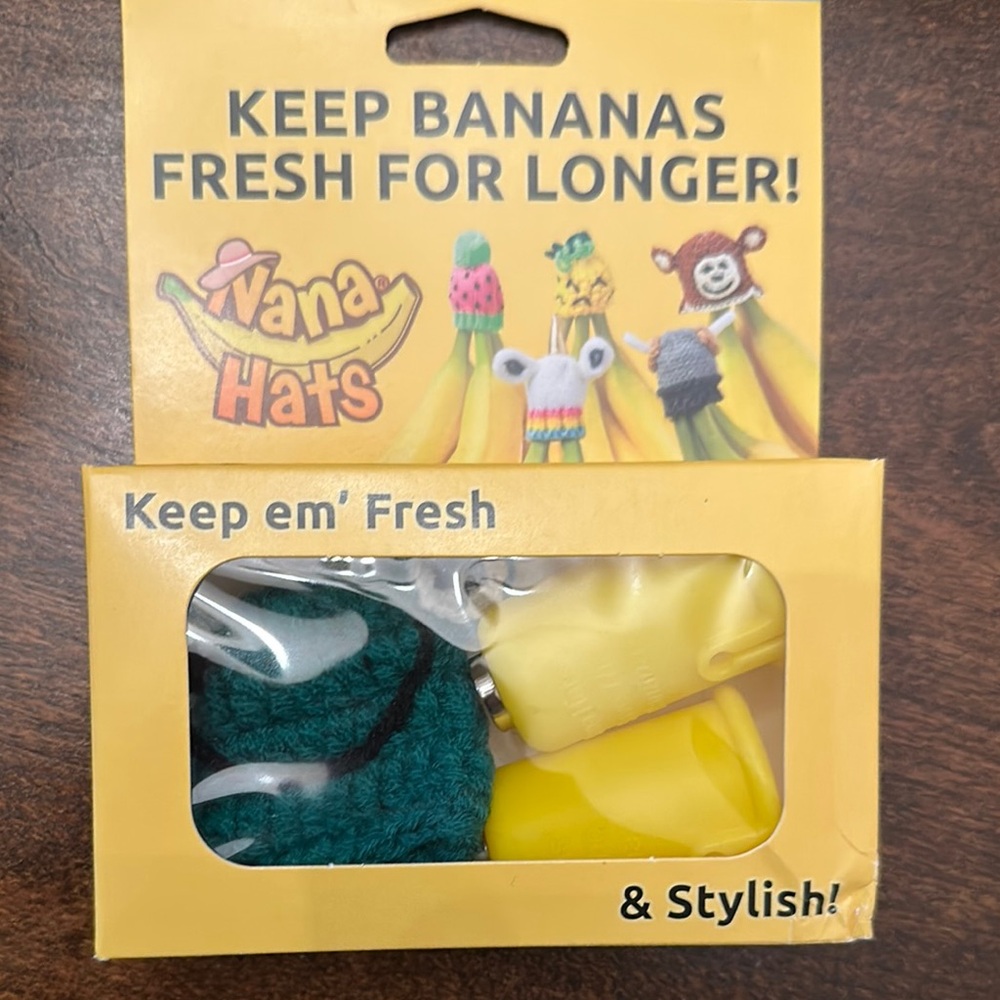 Banana Preservation Caps - Green and Yellow